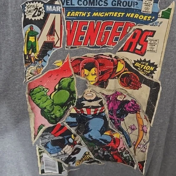 Marvel Avengers Comic Print T-shirt - Picture 2 of 4